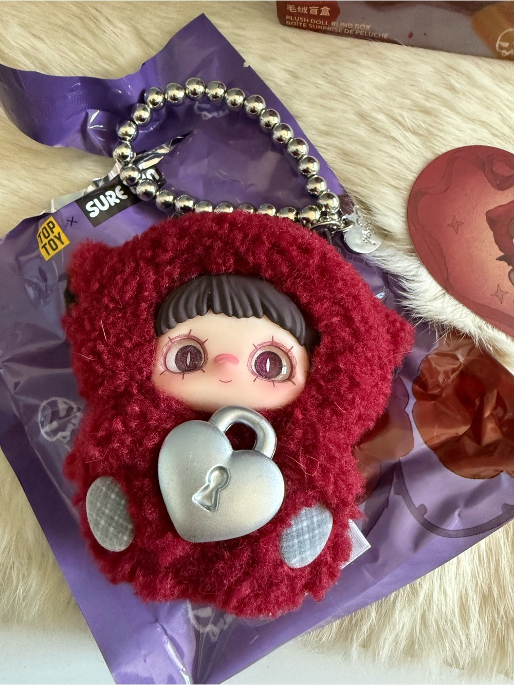 TopToyxSure Fun MayMei May I Love you Series Plush Doll Open Blind Box Mays Lock
